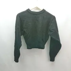 ◇ ZARA ザラ セーター 冬物 クルーネック 丸首 カジュアル 長袖 ニット サイズS ブラック レディース E  【1306260049094】