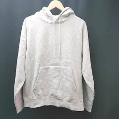 ◇ NIKE ナイキ フーディ プルオーバー スウッシュロゴ フリース ドローコード 長袖 パーカー サイズM ベージュ メンズ E  【1306260049025】