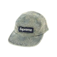 【中古】シュプリーム Supreme 2025年春夏 Bandana Jacquard Denim Camp Cap キャンプキャップ ブルー【サイズONE(58cm)】【メンズ】
