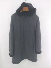 ◇ UNIQLO ユニクロ 裏ボア 大人女子 フーディ 長袖 ジップアップ ジャケット サイズM グレー レディース E  【1306270000610】