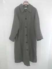 ◇ LAUIR ラウアー 大人女子 通勤 通学 長袖 ステンカラー コート サイズM カーキ系 レディース E  【1306270000481】