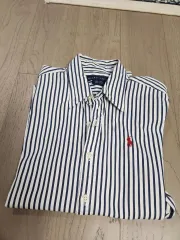 ラルフローレン ポロ ストライプ シャツ 2表記サイズ