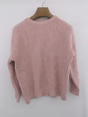 ◇ UNITED ARROWS STYLE for LIVING クルーネック 長袖 ニット セーター サイズS ピンク系 レディース E  【1306270002010】