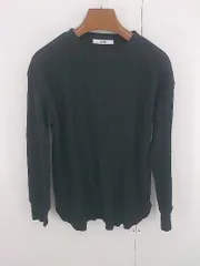 ◇ JOURNAL STANDARD relume サーマル ワッフル 長袖 Tシャツ カットソー サイズF ブラック メンズ E  【1306270006063】