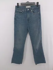 ◇ ZARA ザラ カットオフ ストレッチ フレア ジーンズ デニム パンツ サイズEUR 36 USA 4 MEX 26 ブルー レディース E  【1306270007589】