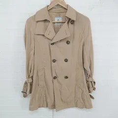 ◇ ROPE PICNIC ロペピクニック カジュアル 定番 長袖 トレンチコート サイズ 40 ベージュ系 レディース E  【1306270007862】