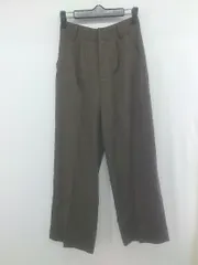 ◇ ITEMS URBAN RESEARCH アーバンリサーチ ハイウエスト ワイド パンツ サイズF ダークブラウン系 レディース E  【1306270009477】
