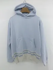 ◇ THE SHOP TK シンプル カジュアル 裾切替 長袖 プルオーバー パーカー サイズM ブルー グレー系 メンズ E  【1306270010107】のサムネイル