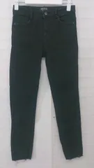 ◇ ZARA Trafaluc カットオフ ストレッチ スキニー デニム パンツ サイズEUR 34 USA 04 MEX 26 ブラック レディース E  【1306270011517】