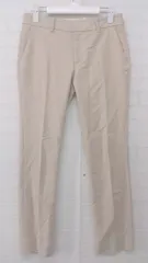 ◇ ZARA WOMAN オフィスカジュアル シンプル 無地 スラックス パンツ サイズEUR XS USA XS MEX 24 ベージュ系 レディース E  【1306270011487】