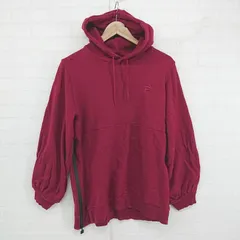 ◇ FILA フィラ × E hyphen world gallery ジップ カジュアル 長袖 プルオーバー パーカー サイズF レッド レディース E  【1306270011265】のサムネイル