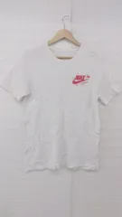 ◇ NIKE ナイキ カジュアル プリント 半袖 Tシャツ カットソー サイズS ホワイト レッド系 マルチ メンズ E  【1306270011692】