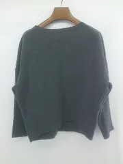 ◇ BARNYARDSTORM シンプル ウール混 ノーカラー 長袖 カットソー サイズ0 ダークグレー系 レディース P  【1307040004326】