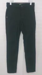 ◇ D.M.G. ドミンゴ シンプル 無地 ストレッチ スリムトラウザー パンツ サイズM ブラック レディース P  【1307040010655】