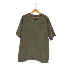 グラミチ GRAMICCI 90S USA製 ボーダー ヘンリーネック Tシャツ メンズ import：L のサムネイル