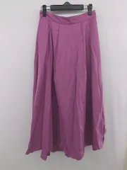 ◇ GARAGE OF GOOD CLOTHING 大人可愛い きれい色 ロング フレア スカート サイズ38 パープル系 レディース P  【1307040012260】
