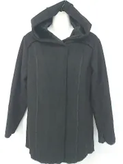 ◇ COMME CA ISM コムサイズム きれいめ フェイクファー フーディ 長袖 コート サイズ7 ブラック レディース P  【1307040011805】のサムネイル