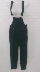 ◇ ANAP アナップ ストレッチ ダメージ オーバーオール サイズF ブラック レディース P  【1307040018101】のサムネイル