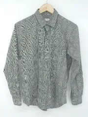 ◇ tk.TAKEO KIKUCHI チェック 胸ポケット 長袖 シャツ サイズS ブラック ホワイト系 メンズ P  【1307040027196】