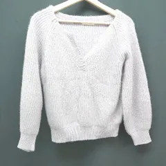 ◇ proportionbodydressing セーター パール スリットネック リブ編み 長袖 ニット サイズFREE ピンク レディース E  【1307040037669】