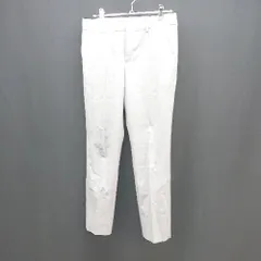 ◇ spick&span noble スラックス センタープレス テーパード ジップフライ パンツ サイズ36 グレー レディース E  【1307040037461】