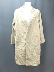 ◇ w closet ダブルクローゼット Vネック 薄手 シンプル オシャレ カジュアル 長袖 コート サイズF ブラウン レディース E  【1307040038468】