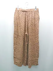 ◇ Samansa Mosa2 ウエストゴム 薄手 カジュアル 夏物 ワイドパンツ 表記なし ブラウン ネイビー レディース E  【1307040038420】