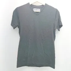 ◇ wjk 1 mile Vネック 薄手 シンプル オシャレ 無地 モノトーン カジュアル 半袖 tシャツ サイズS ブラック レディース E  【1307040038673】