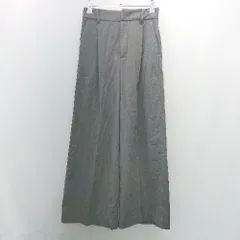 ◇ GLOBAL WORK グローバルワーク 起毛 ウエストゴム ワンタック ストレッチ パンツ サイズS グレー レディース E  【1307040038994】のサムネイル