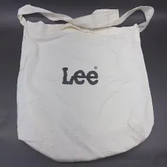 ◇ Lee リー 綿ポリエステル混合生地 ロゴプリント 2WAY カジュアル シンプル ハンド トート アイボリー レディース E  【1307040040515】