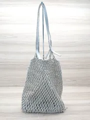 ◇ ◎ 表記なし メッシュ 編み カジュアル トレンド かわいい メッシュトートバッグ ベージュ レディース E  【1307040041222】