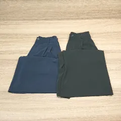 ◇ 《 UNIQLO まとめ売り２点セット サイズS ツータック きれいめ ベルトループ シンプル 7分丈パンツ レディース 》 E  【1307040041604】