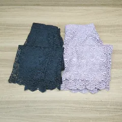 ◇ 《 UNIQLO まとめ売り2点セット サイズL バックジップ 総レース オフィスカジュアル スカート レディース 》 E  【1307040041475】