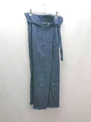 ◇ ◎ Mystrada マイストラーダ ウエストゴム デニム 裾ダメージ ロング丈 タイト スカート サイズ36 ブルー レディース E  【1307040042663】