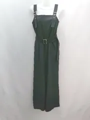 ◇ ◎ EGOIST エゴイスト カジュアル シンプル さらさら生地 オールインワン サイズ1 ブラック レディース E  【1307040043486】