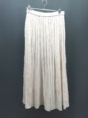 ◇ ROPE PICNIC ウエストゴム ふんわり シンプル かわいい ロング丈 ギャザー スカート サイズ38 クリーム レディース E  【1307040043042】