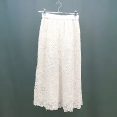 ◇ EDIT COLOGNE カジュアル 総レース 花柄 ウエストゴム パンツ サイズ2 オフホワイト レディース E  【1307040044049】のサムネイル