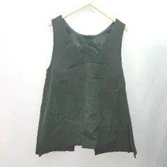 ◇ Samansa Mos2 カジュアル レイヤード 重ね着 シンプル ベスト サイズF ブラック レディース E  【1307040043981】