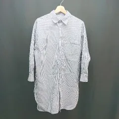 ◇ ROPE PICNIC カジュアル ストライプ シンプル オーバー 長袖 シャツ サイズ38 ライトブルー レディース E  【1307040043974】