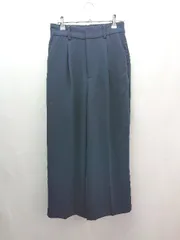 ◇ ROPE PICNIC カジュアル シンプル バックゴム ワンタック パンツ サイズ38 ネイビー レディース E  【1307040044353】