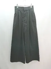 ◇ PAGEBOY ページボーイ カジュアル シンプル バックゴム ツータック ワイドパンツ サイズF ブラック レディース E  【1307040044322】