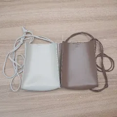 ◇ 《 LOWRYS FARM まとめ商品2点セット スクエア型 ブラウン オフホワイト ショルダーバッグ レディース 》 E  【1307040045022】