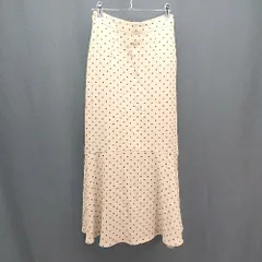 ◇ Green Label Relaxing ドット柄 きれいめ カジュアル ロング丈 フレア スカート サイズ表記なし ブラウン レディース E  【1307040050026】