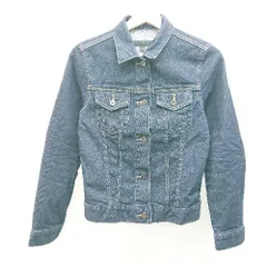 ◇ UNIQLO ユニクロ デニム ジャケット カジュアル 長袖 ジージャン サイズS インディゴブルー レディース E  【1307040050668】