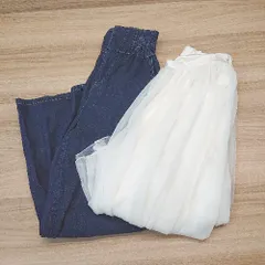 ◇ 《 NICE CLAUP ナイスクラップ まとめ売り2点セット サイズ混合 ウエストゴム スカート パンツ レディース 》 E  【1307040051429】