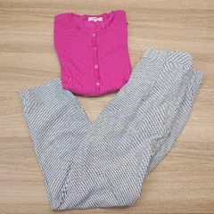 ◇ 《 NATURAL BEAUTY BASIC まとめ売り2点セット サイズ混合 フロントボタン カジュアル セーター パンツ レディース 》 E  【1307040051399】