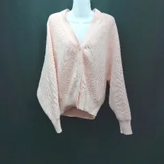 ◇ AUNT MARIE'S アントマリーズ フロントボタン ニット 鮮やか 長袖 カーディガン サイズF ピンク レディース E  【1307040052082】