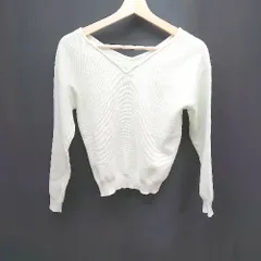 ◇ Rirandture リランドチュール Vネック レース 綺麗め 長袖 ニット セーター サイズ2 ミントグリーン レディース E  【1307040052556】