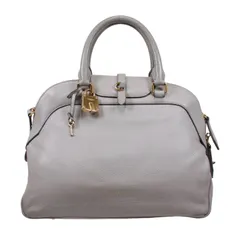 BURBERRY バーバリー 2WAYハンドバッグ ハンドバッグ レザー グレージュ【中古】 レディース