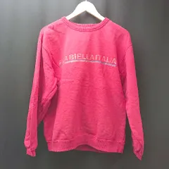 ◇ fila スウェット 迷彩柄 刺繍ロゴ 前面プリント カジュアル ストリート 長袖 トレーナー サイズL レッド メンズ E  【1307040053300】